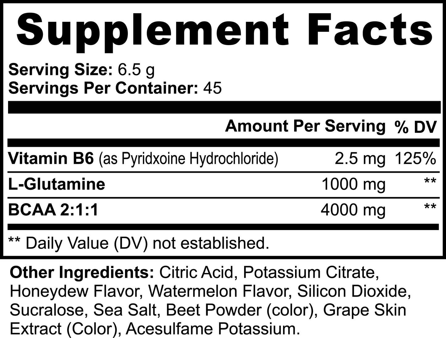 R.E.X - BCAA Post Workout Powder (Honeydew/Watermelon)