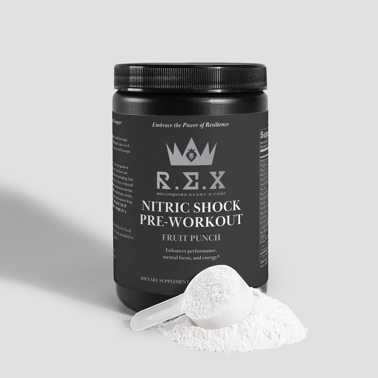 R.E.X - Nitric Shock Pre-Workout Powder (Fruit Punch)