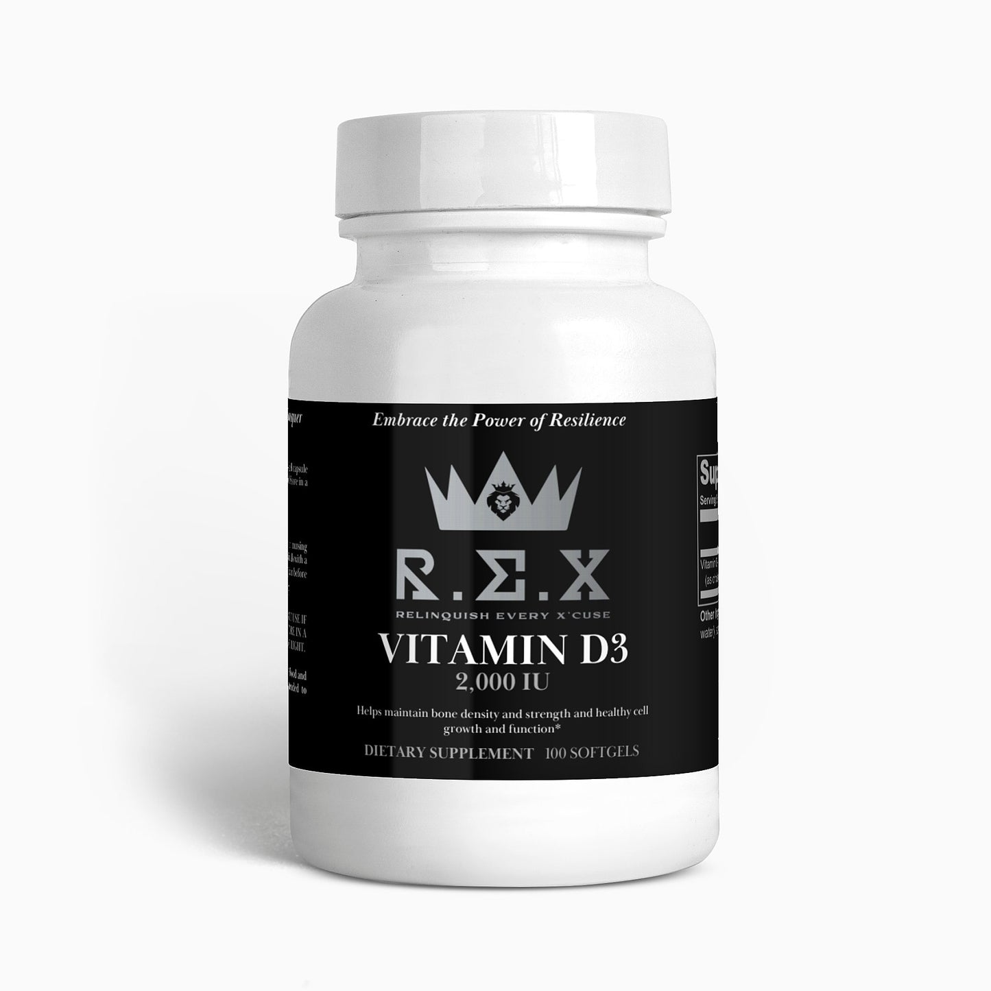 R.E.X - Vitamin D3 2,000 IU